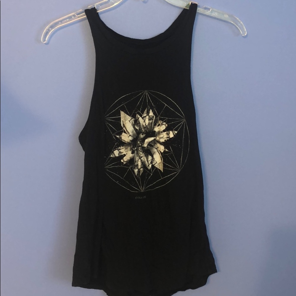 Kendall & Kylie Pacsun Black fringe tank top